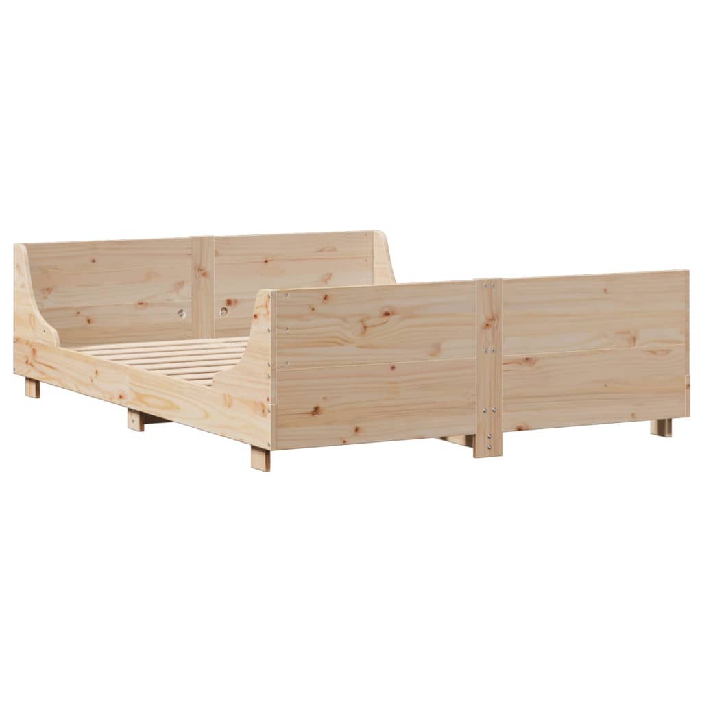 Bookcase Bed Without Mattress Solid Wood