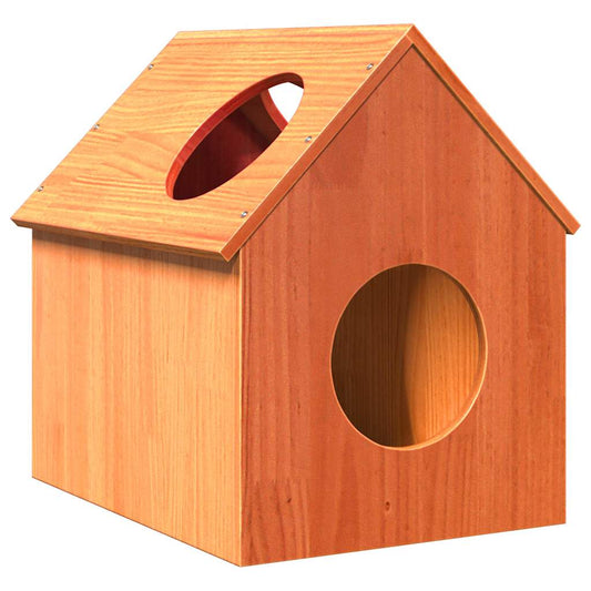 Cat House 41X50X50 Cm Solid Wood Pine