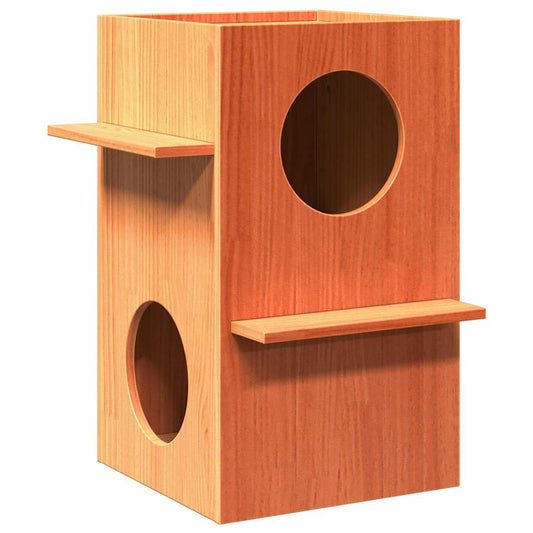 Cat House 43X43X60 Cm Solid Wood Pine