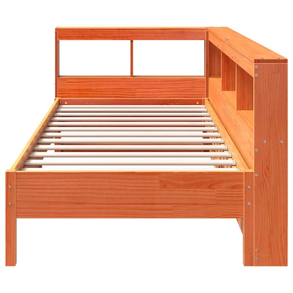 Bookcase Bed Without Mattress Solid Wood Pine