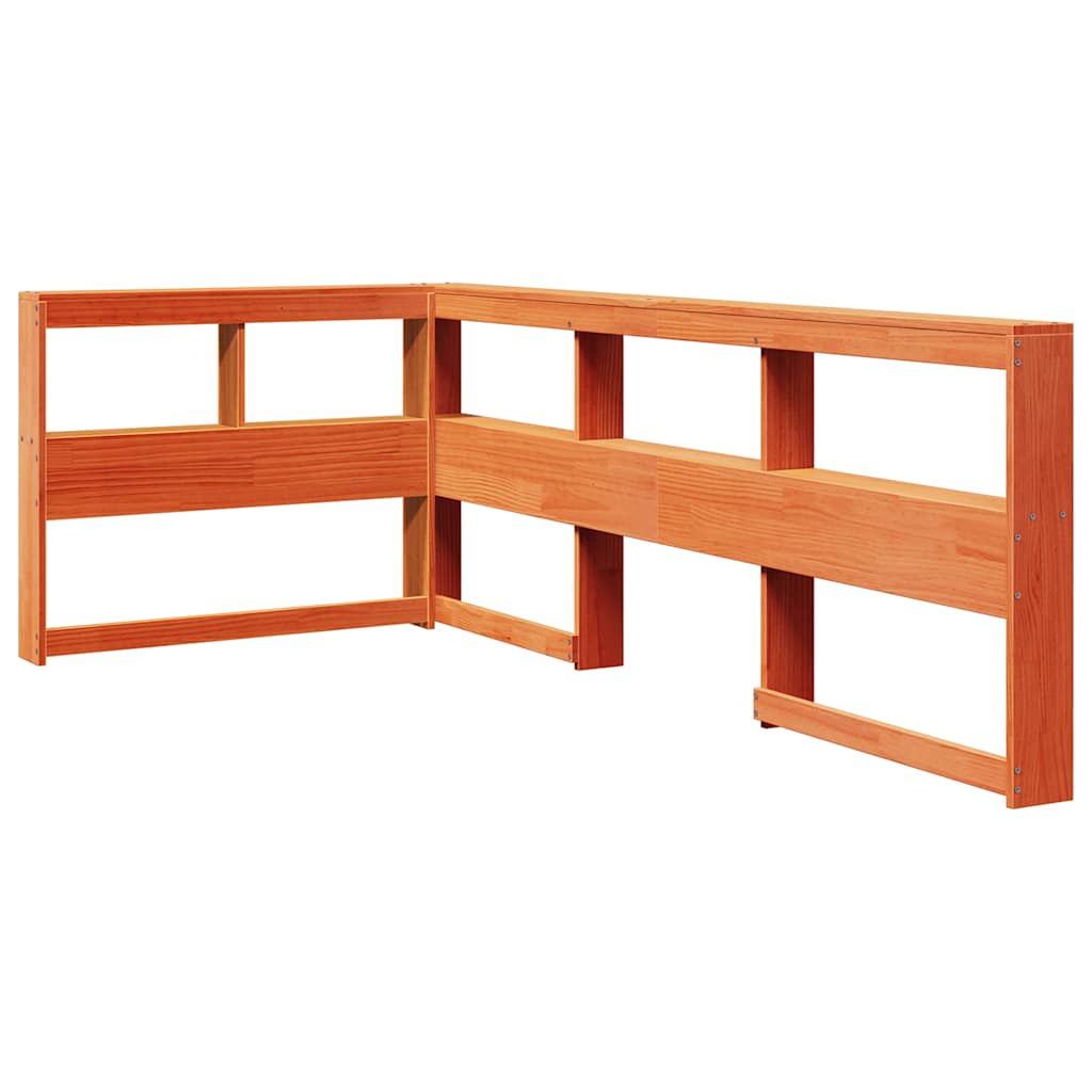Bookcase Bed Without Mattress Solid Wood Pine