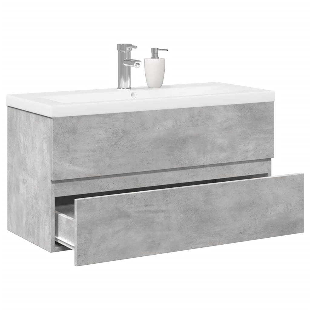 2 Piece Bathroom Furniture Set Engineered Wood
