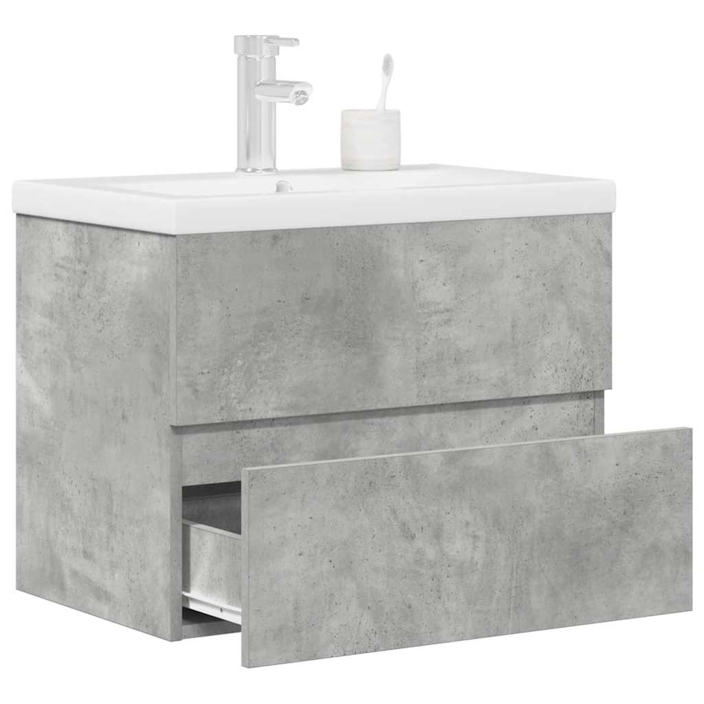 2 Piece Bathroom Furniture Set Engineered Wood