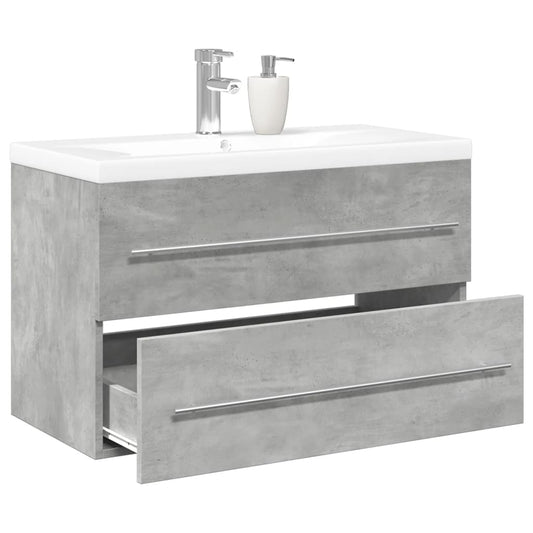 2 Piece Bathroom Furniture Set Engineered Wood