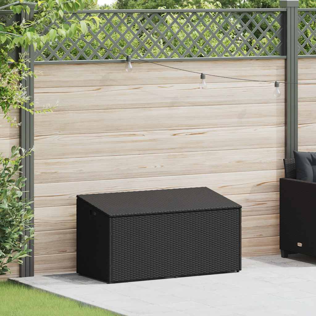 Garden Storage Box Poly Rattan