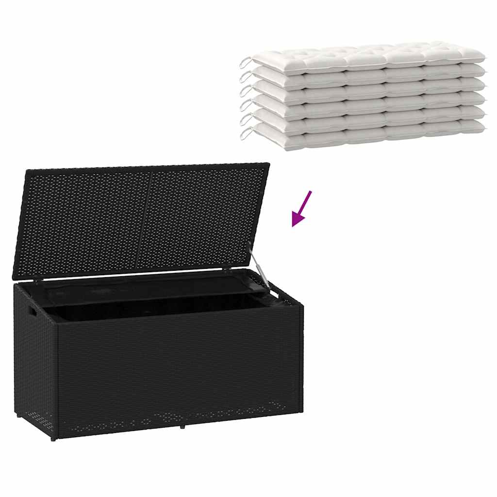 Garden Storage Box Poly Rattan