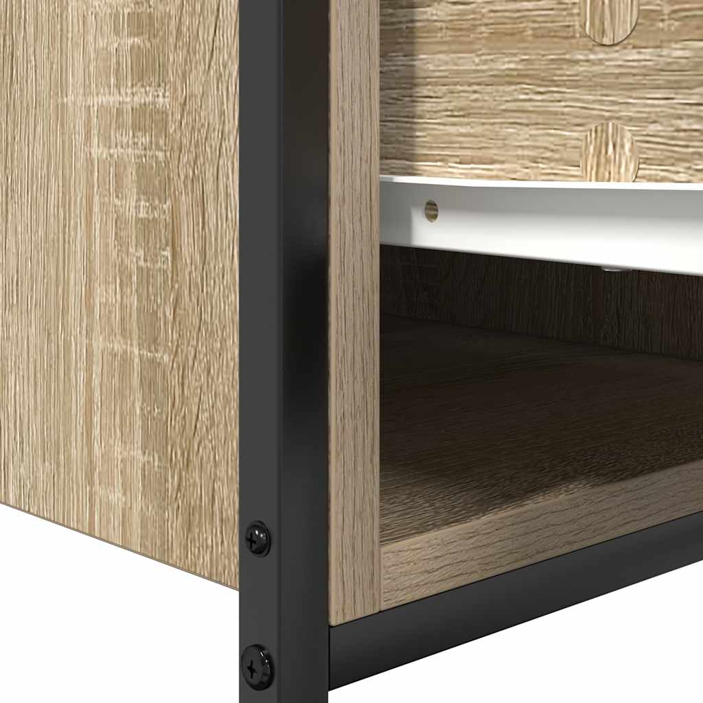 Bathroom Basin Cabinet With Drawers Sonoma Oak 60X34.5X60 Cm