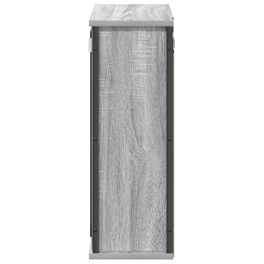 Bathroom Wall Cabinet With Mirror Grey Sonoma 50X21X60 Cm