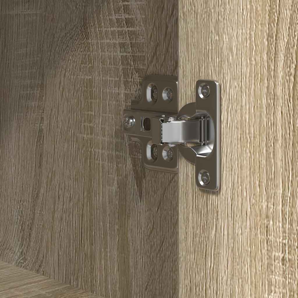 Bathroom Cabinet With Shelves Sonoma Oak 36X35X95 Cm