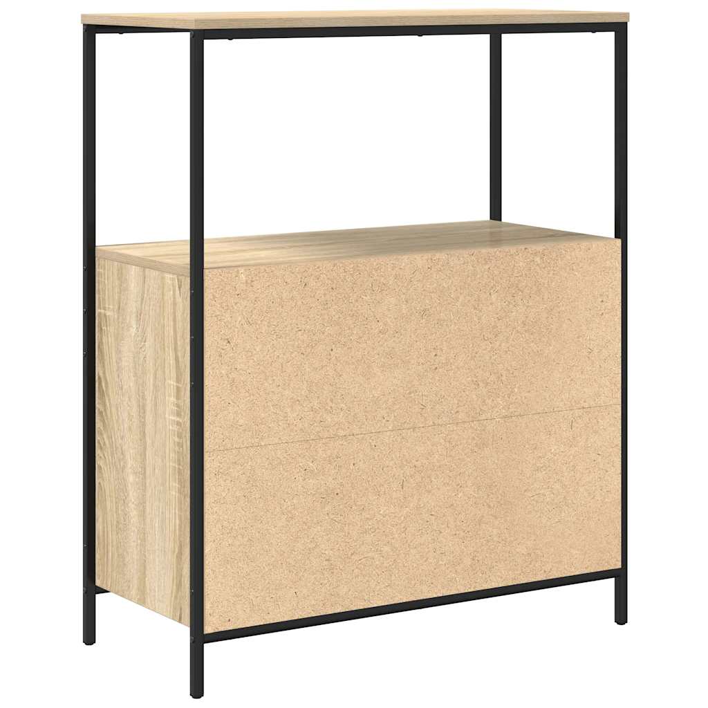 Bathroom Cabinet With Shelves Sonoma Oak 76.5X35X95 Cm