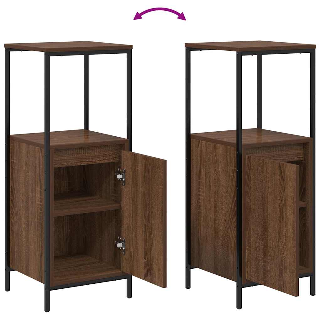 3 Piece Bathroom Furniture Set Engineered Wood