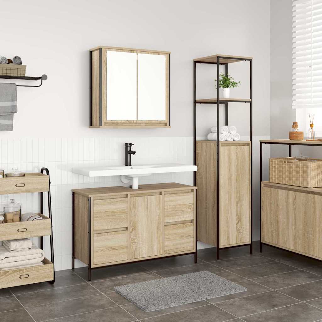 3-Piece Bathroom Furniture Set - Engineered Wood