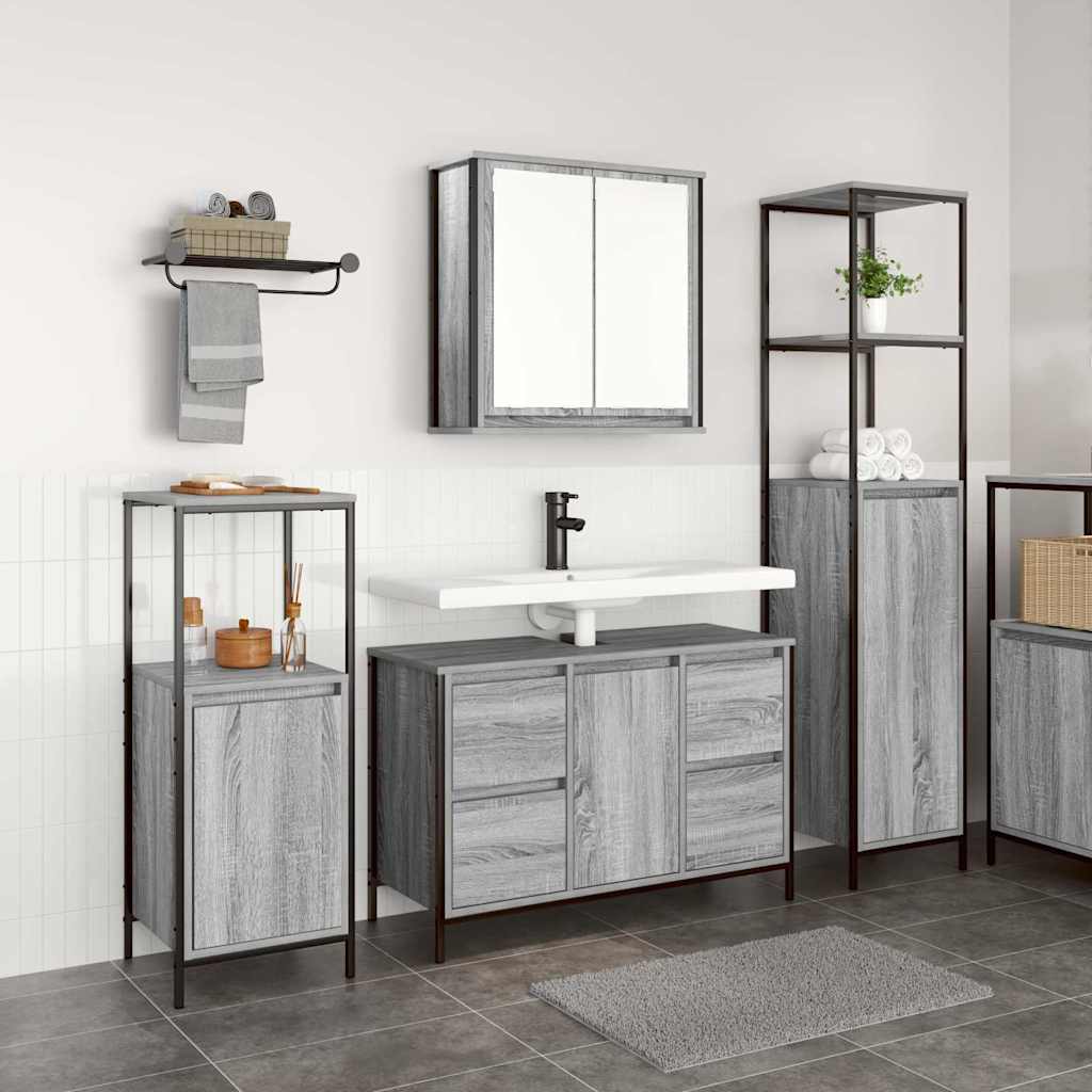 3-Piece Bathroom Furniture Set - Engineered Wood