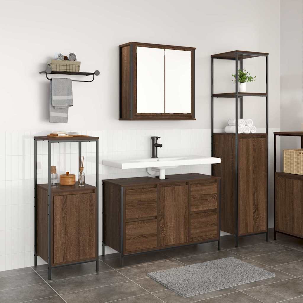 3-Piece Bathroom Furniture Set - Engineered Wood