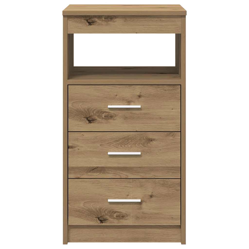 Desk With Cabinet Engineered Wood