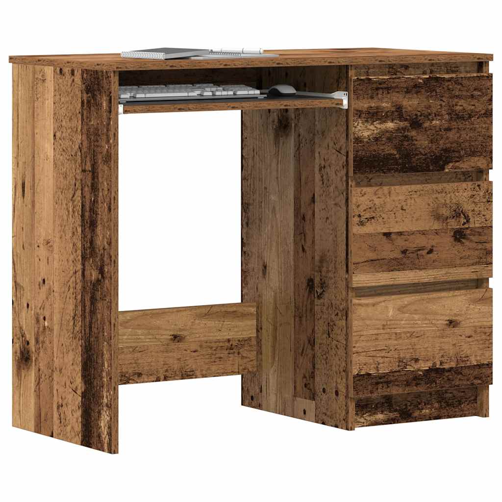 Desk 90X45X76 Cm Engineered Wood