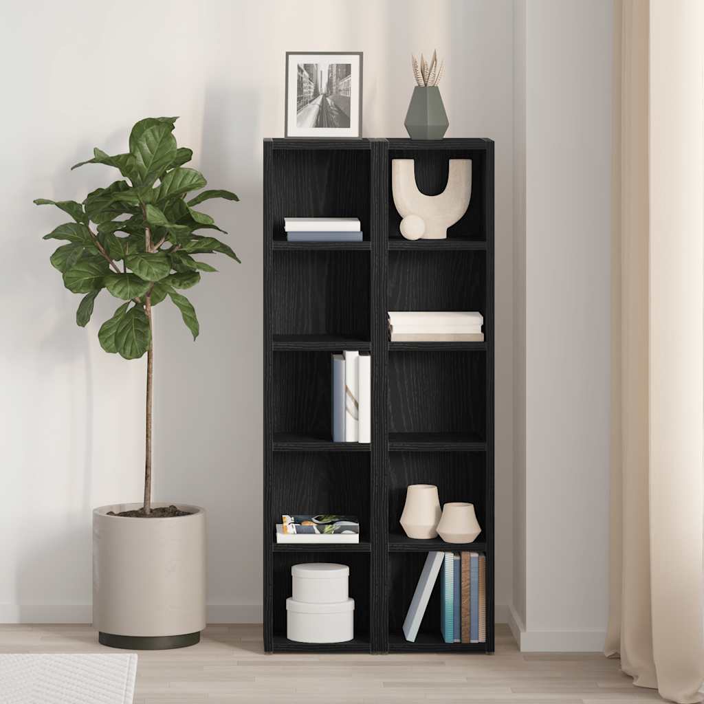 Cd Cabinets 2 Pcs 21X16X93.5 Cm Engineered Wood