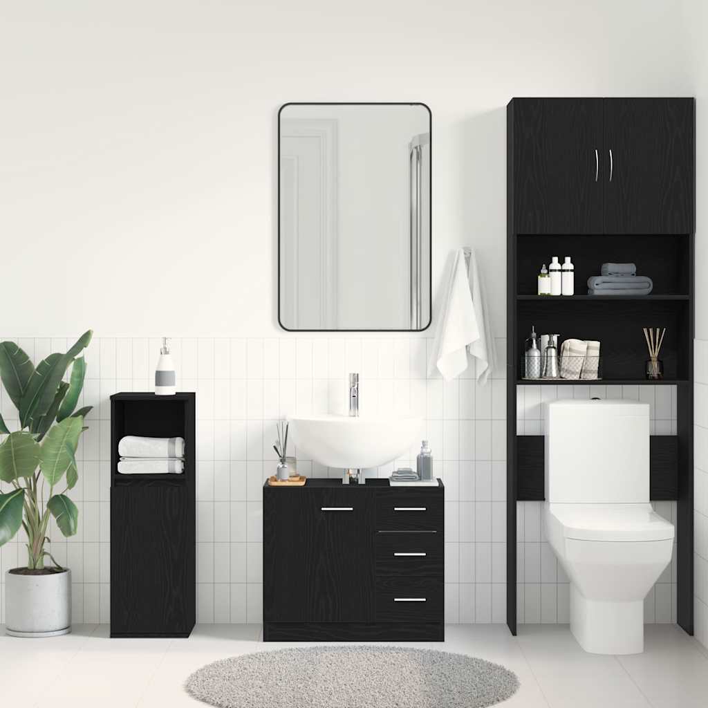 Sink Cabinet 63X30X54 Cm Engineered Wood