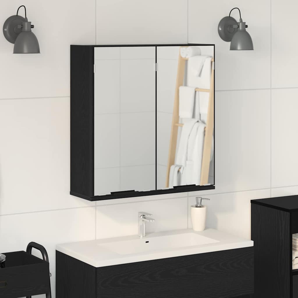 Bathroom Mirror Cabinet 64X20X66.5 Cm Engineered Wood