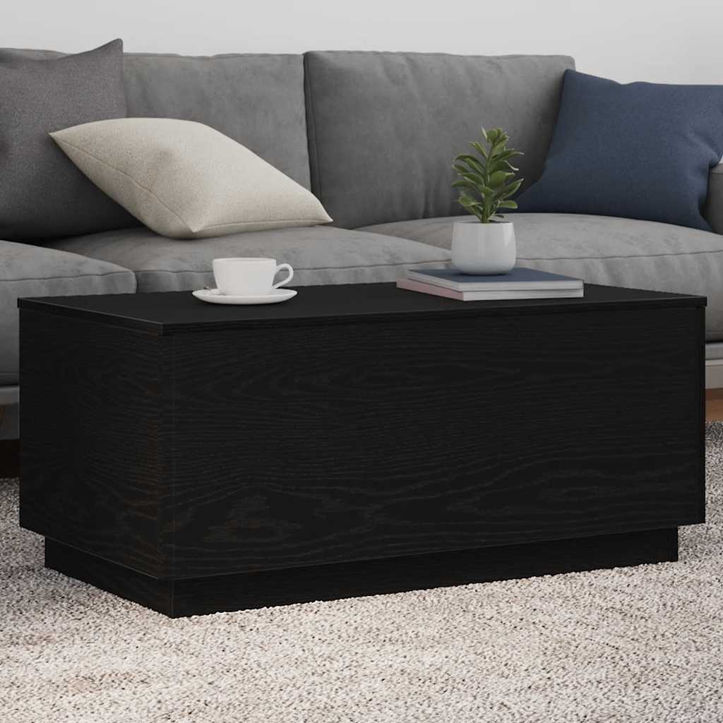 Coffee Table With Led Lights 90X50X40 Cm