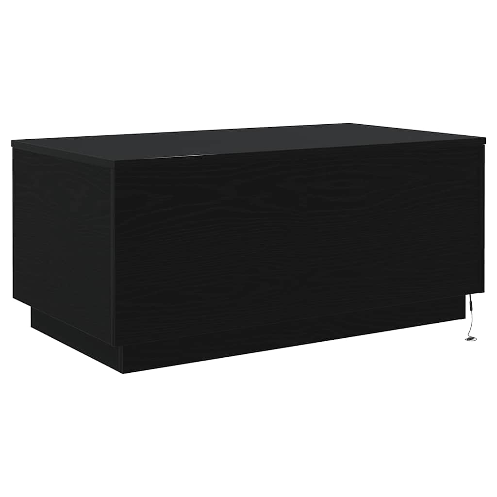 Coffee Table With Led Lights 90X50X40 Cm