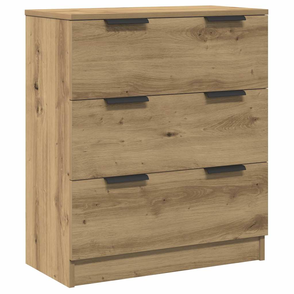 Sideboards 3 Pcs 60X30X70 Cm Engineered Wood