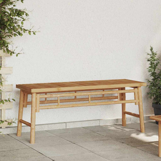 Bench Brown 110 X 38 X 45 Cm Bamboo