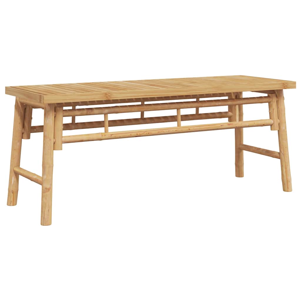 Bench Brown 110 X 38 X 45 Cm Bamboo