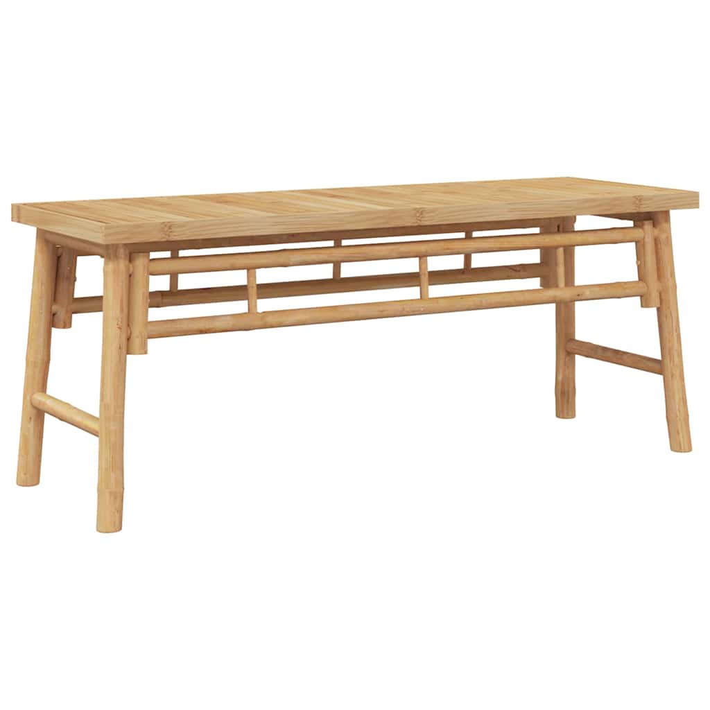 Bench Brown 110 X 38 X 45 Cm Bamboo