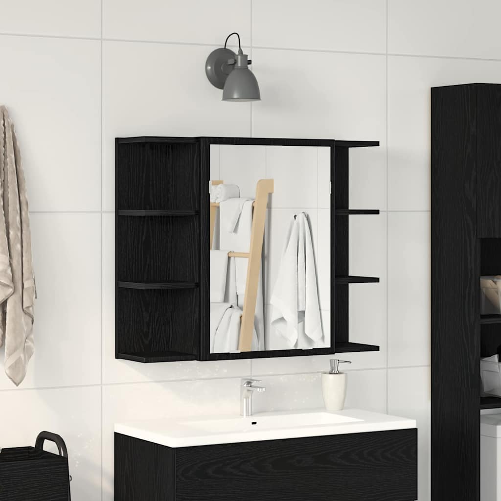 Bathroom Mirror Cabinet 80X20.5X64 Cm Engineered Wood