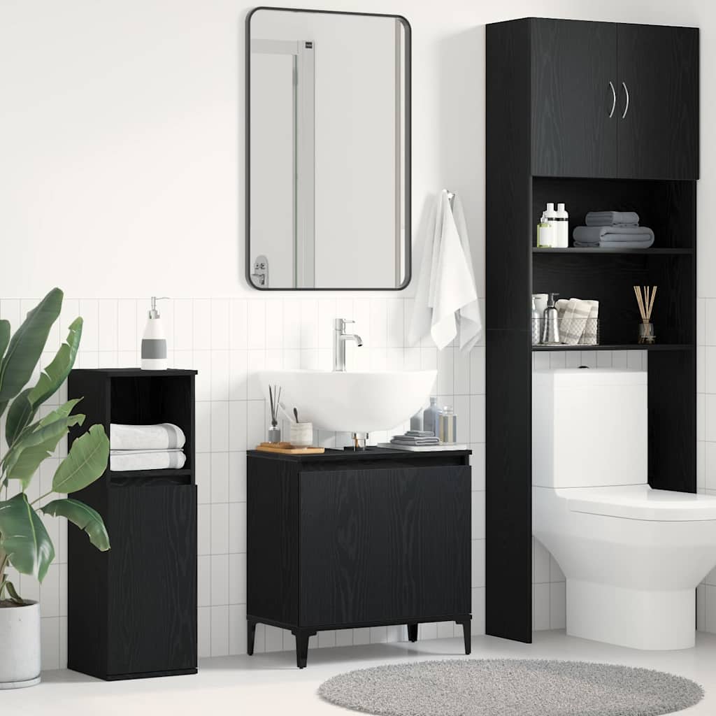Sink Cabinet 58X33X60 Cm Engineered Wood