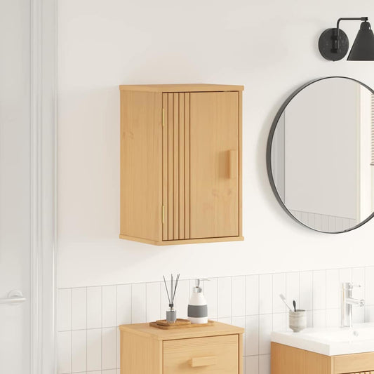 Bathroom Cabinet Olden Brown 35 X 30 X 55 Cm Solid Pine Wood