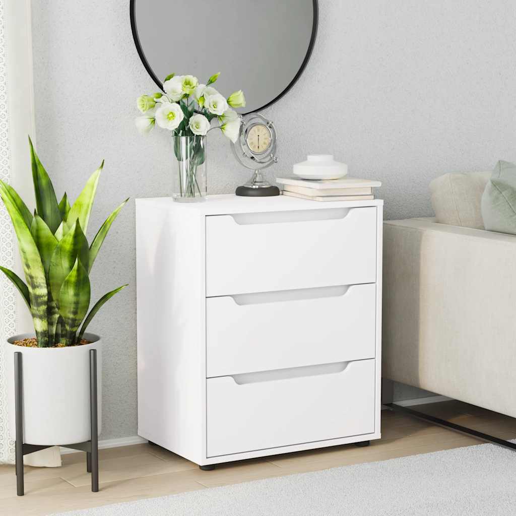 Sideboard Visnes White 60X40X73 Cm Engineered Wood