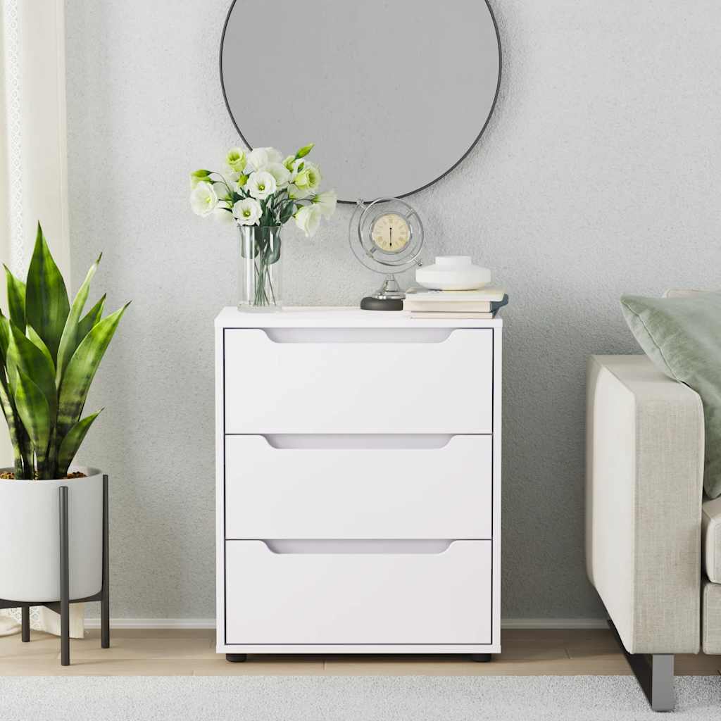 Sideboard Visnes White 60X40X73 Cm Engineered Wood