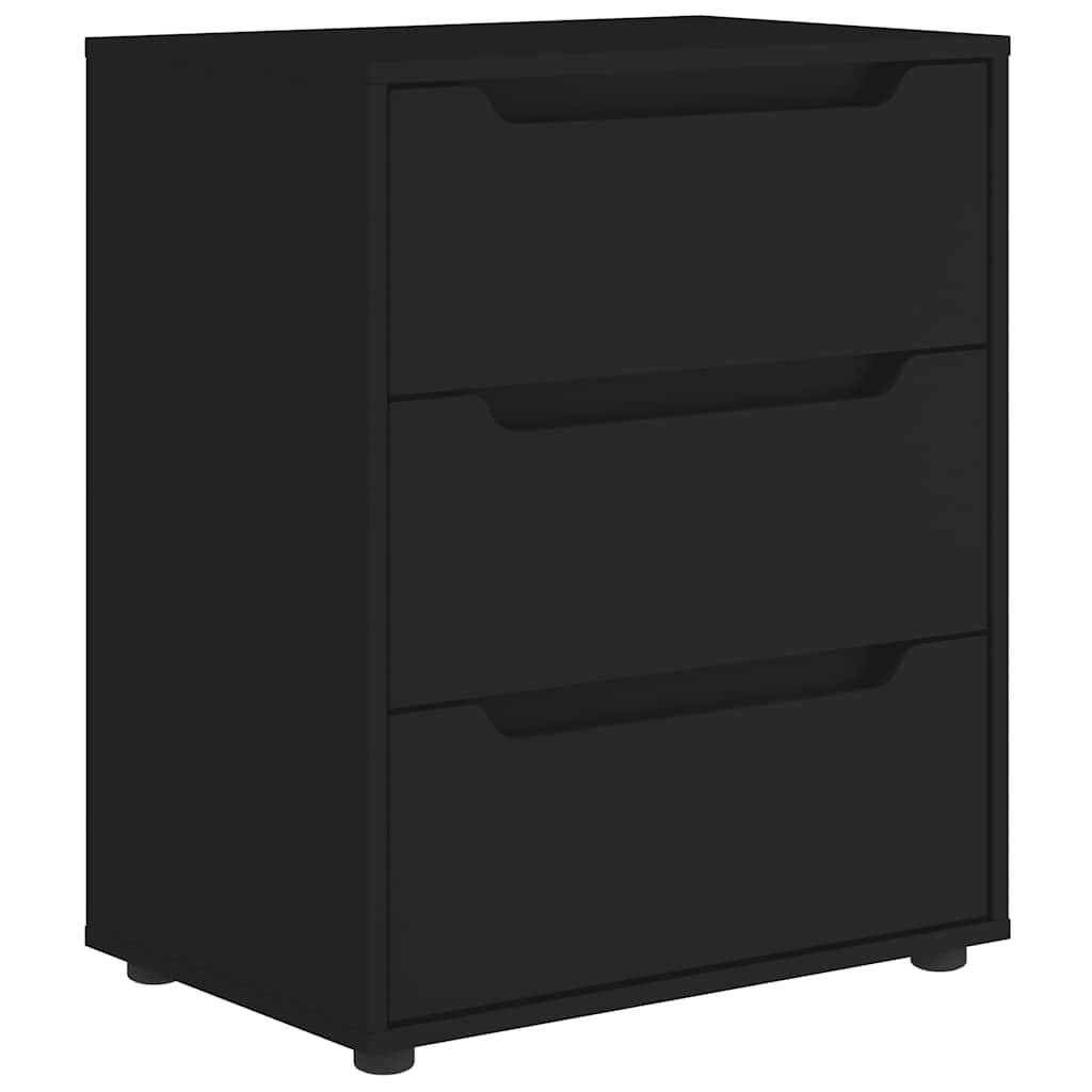 Sideboard Visnes Black 60X40X73 Cm Engineered Wood