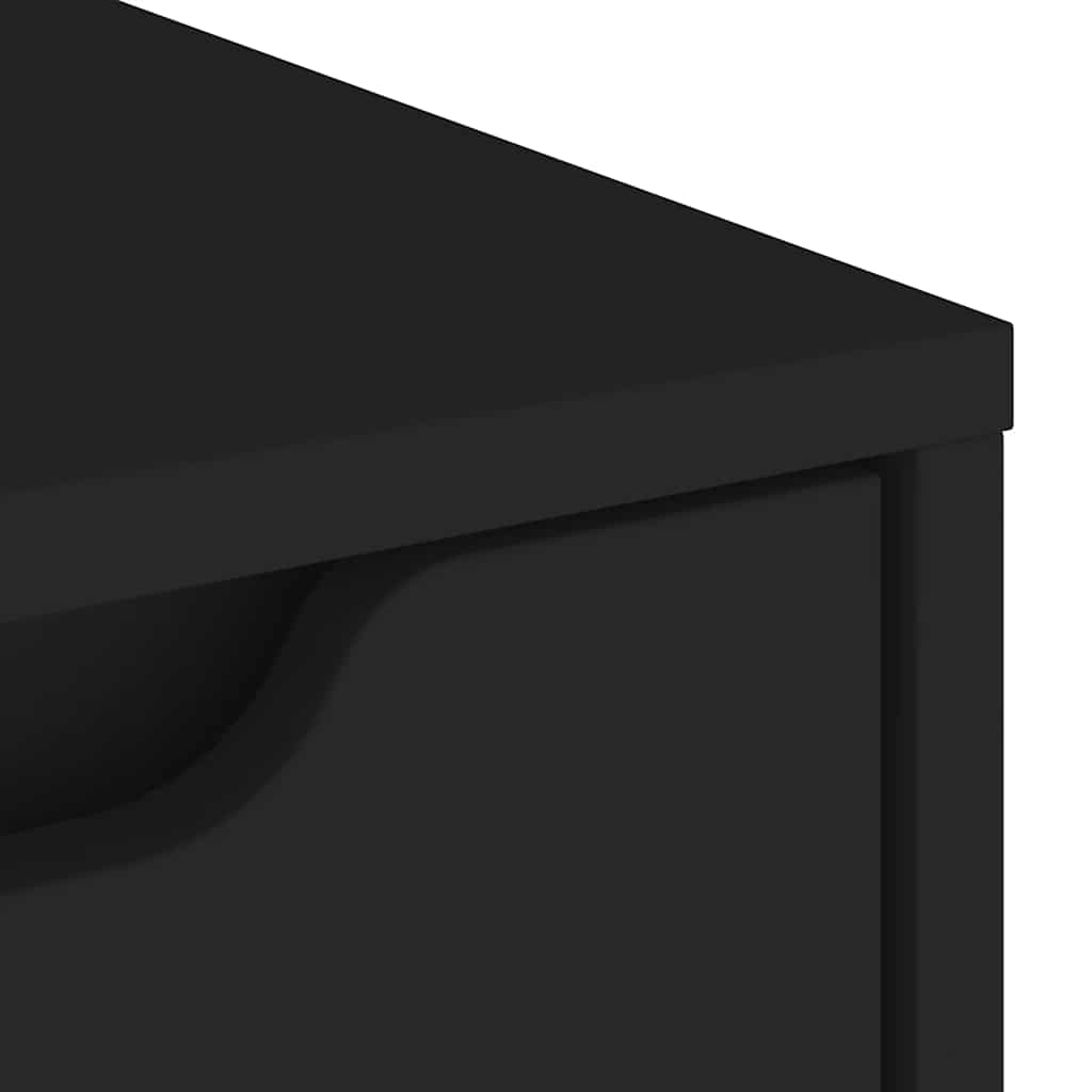 Sideboard Visnes Black 60X40X73 Cm Engineered Wood
