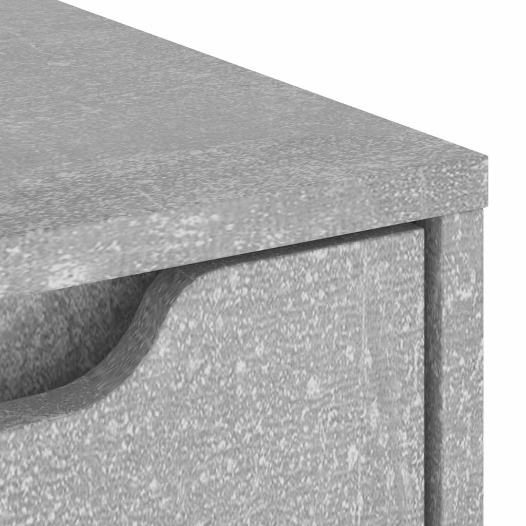Sideboard Visnes Concrete Grey 60X40X73 Cm Engineered Wood