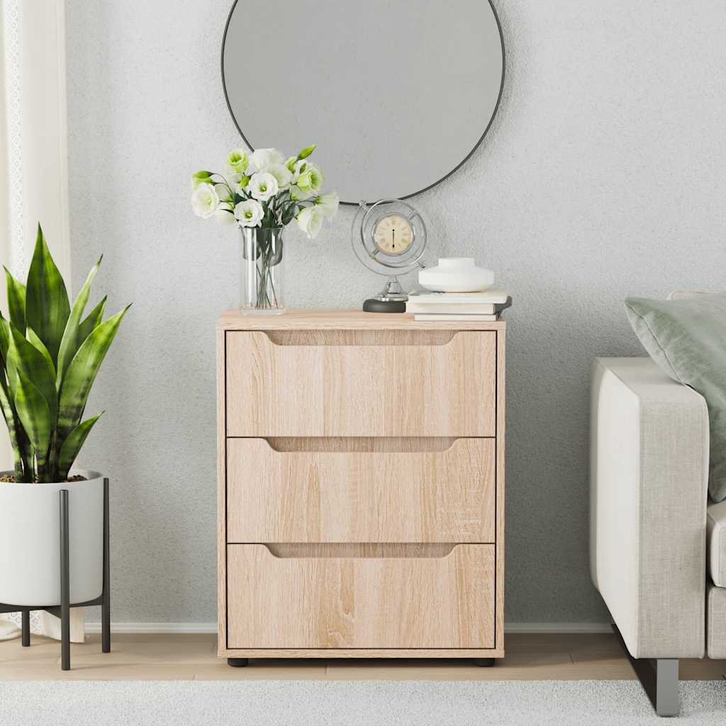 Sideboard Visnes Sonoma Oak 60X40X73 Cm Engineered Wood