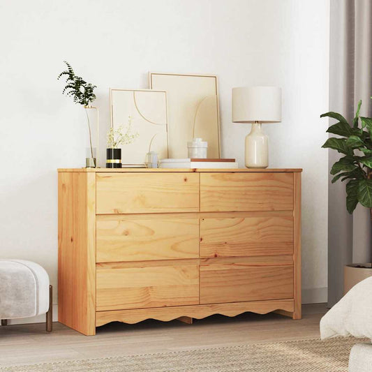 Chest Of Drawers With Drawer Drammen Brown 111 X 43 X 73.5 Cm