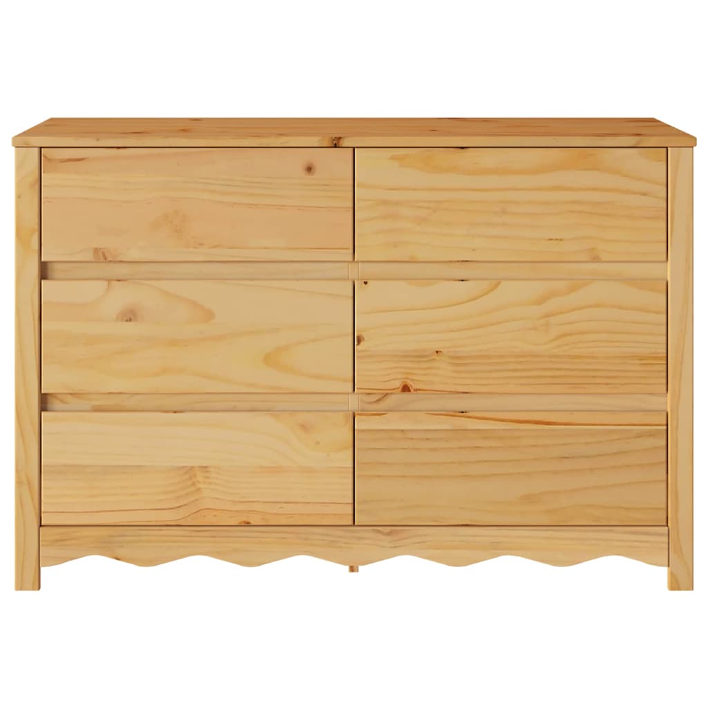 Chest Of Drawers With Drawer Drammen Brown 111 X 43 X 73.5 Cm