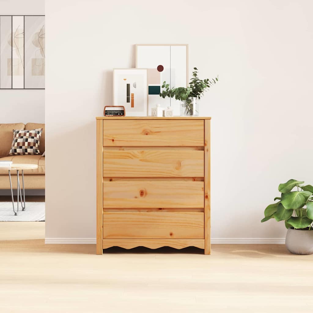 Chest Of Drawers With Drawer Drammen Brown 76.5 X 40 X 91 Cm