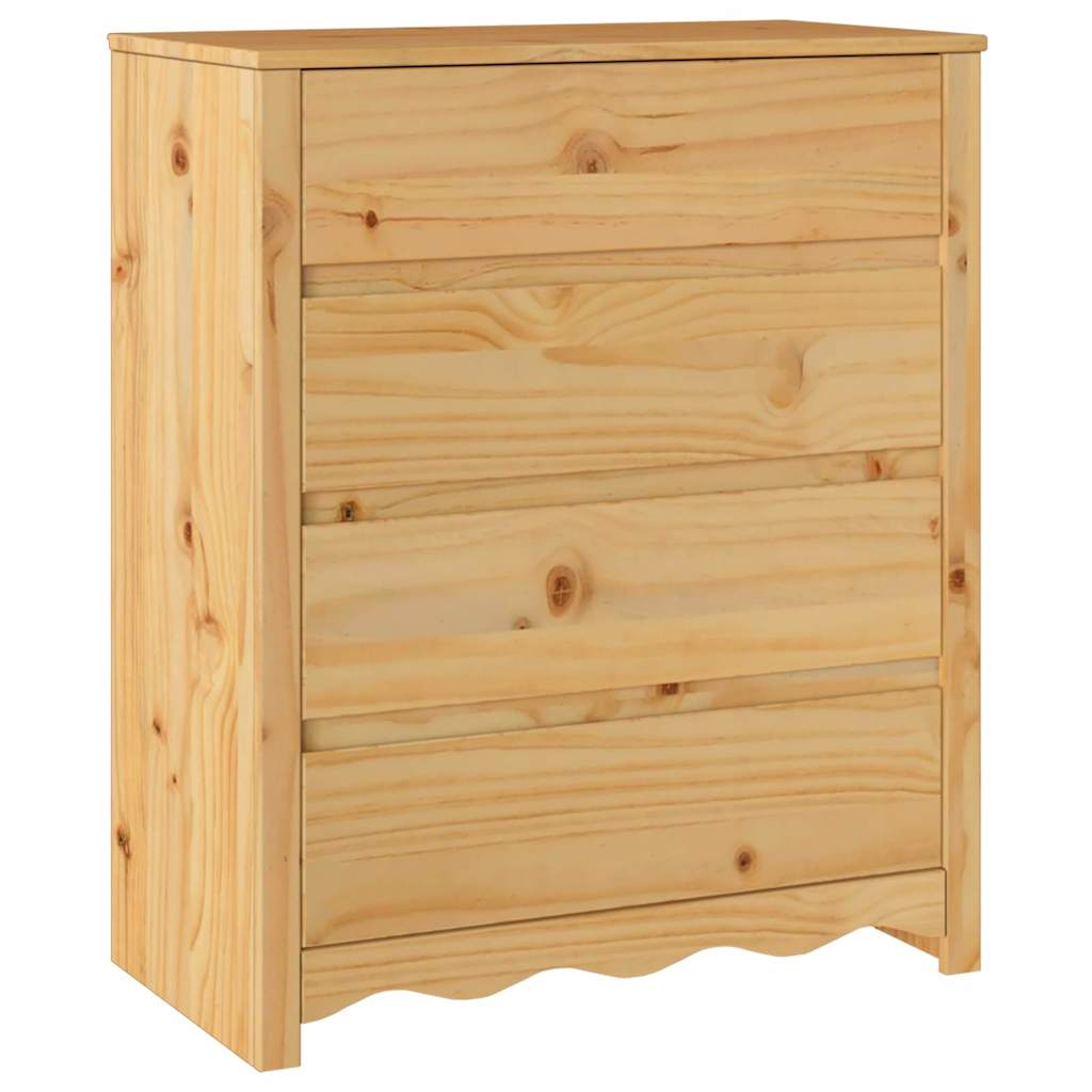 Chest Of Drawers With Drawer Drammen Brown 76.5 X 40 X 91 Cm