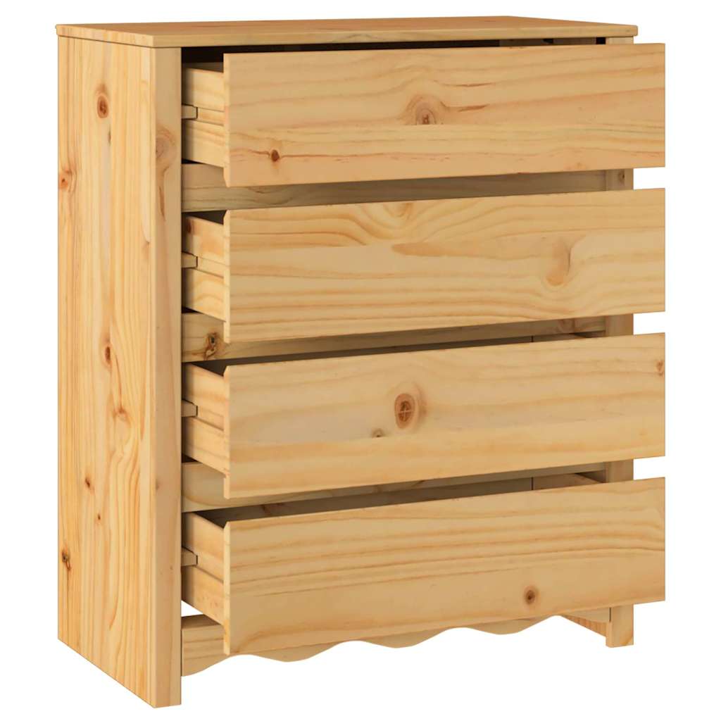 Chest Of Drawers With Drawer Drammen Brown 76.5 X 40 X 91 Cm