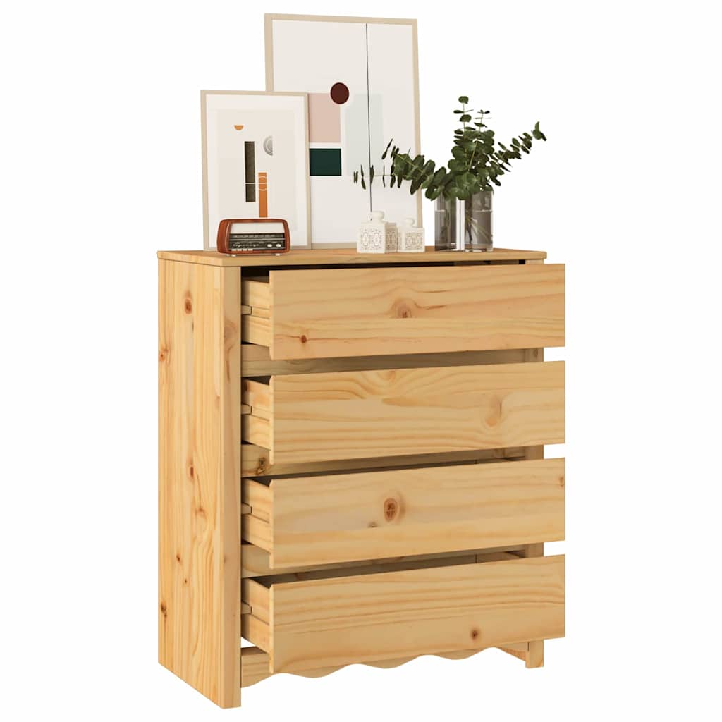 Chest Of Drawers With Drawer Drammen Brown 76.5 X 40 X 91 Cm