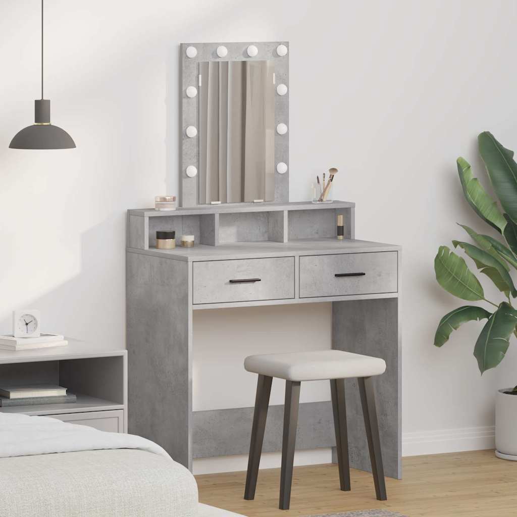 Dressing Table Brown Engineered Wood
