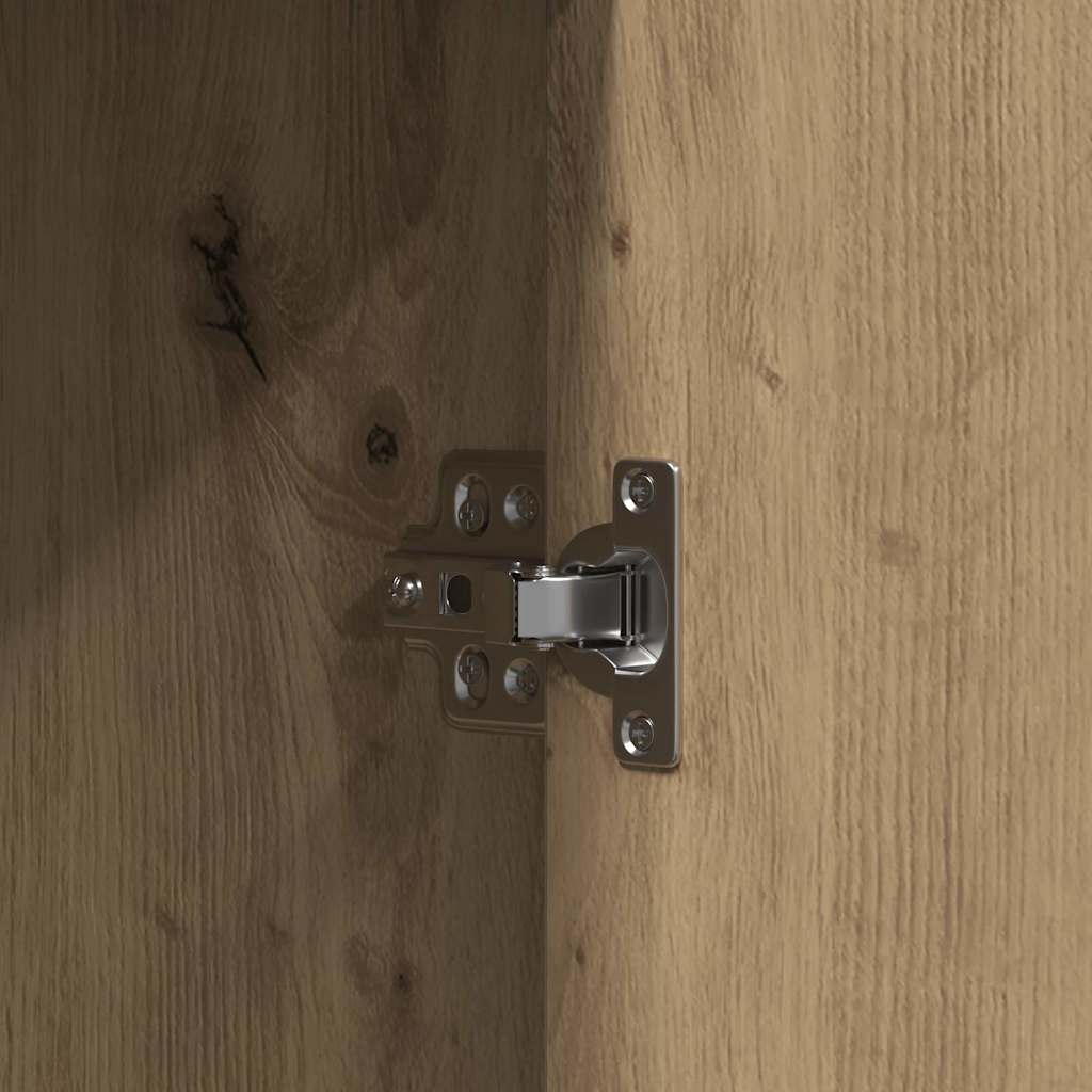 Dressing Table Brown 102 X 33 X 135 Cm Engineered Wood