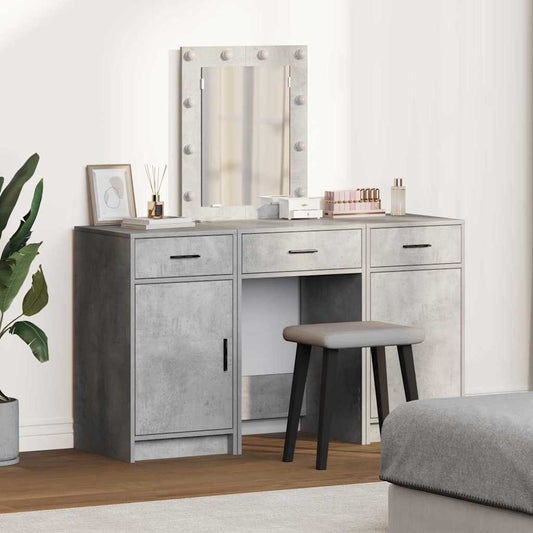 Dressing Table 3 Pcs Grey 50 X 41 X 135 Cm Engineered Wood