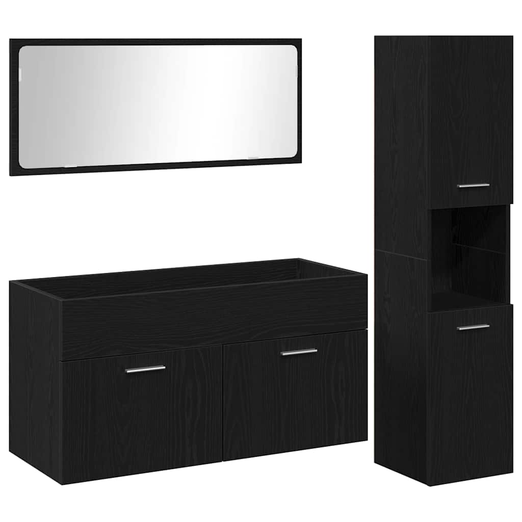 Bathroom Furniture Set 3 Pcs 60 X 38.5 X 46 Cm