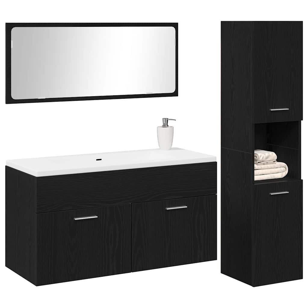 Bathroom Furniture Set 3 Pcs 60 X 38.5 X 46 Cm
