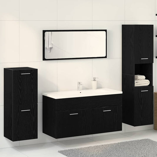 Bathroom Furniture Set 4 Pcs 30 X 30 X 130 Cm